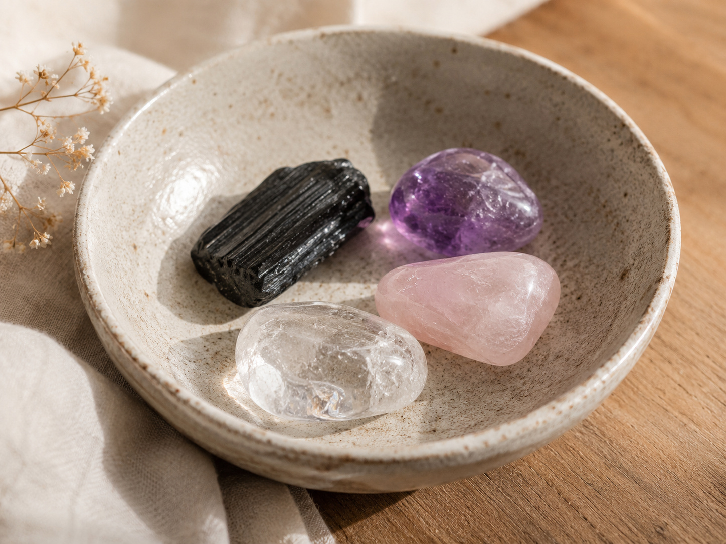 Edelsteine Bergkristal Amethyst Wirkung