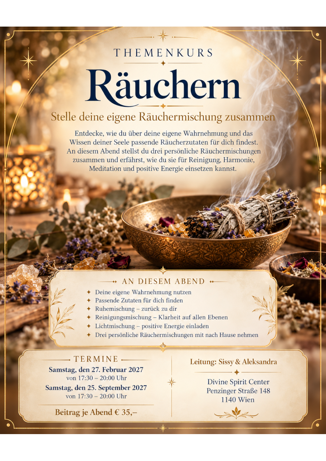 Räuchern Wien Räucherabend Räucherkurs