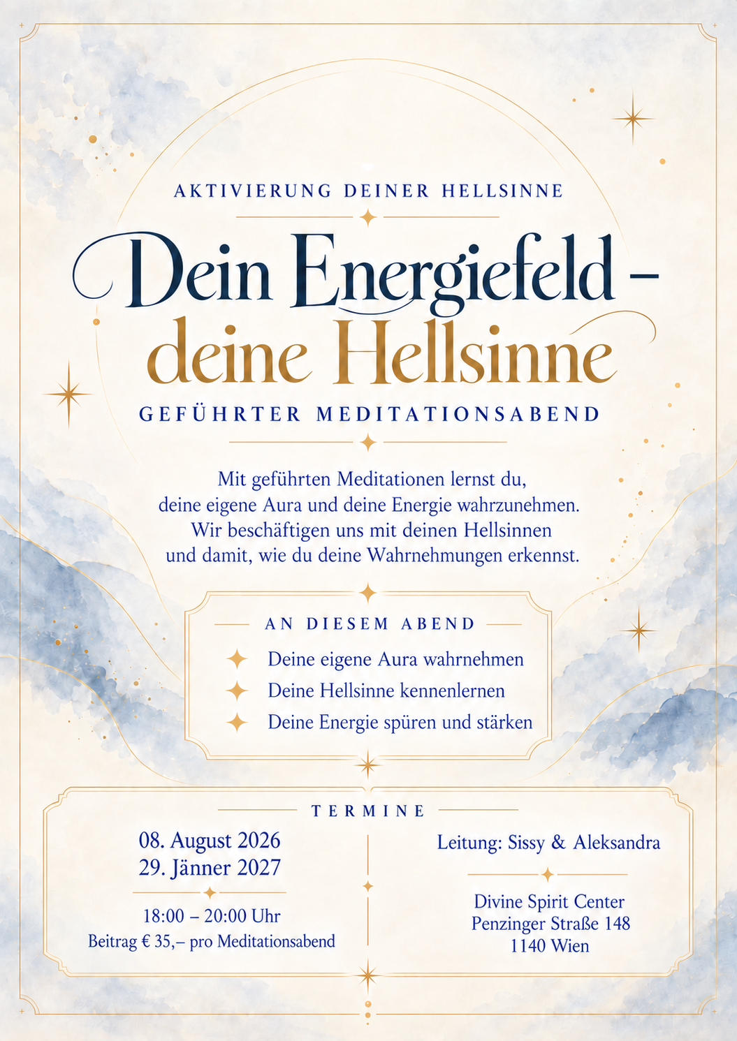 Flyer mit korrigierter blauer Überschrift