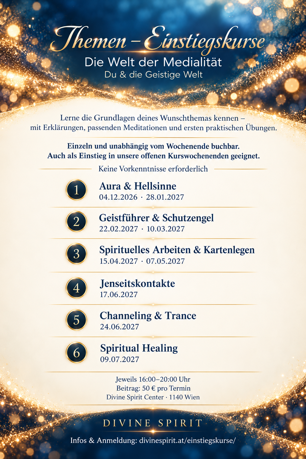 Themen-Einstiegskurse für Medialität-2